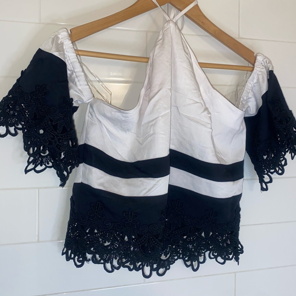 Mocha Off the Shoulder Crop